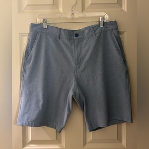 RVCA Men’s Dual Purpose Trunk, 10” Inseam, Textured Blue, 34